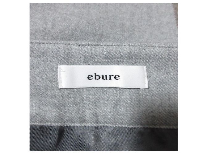 Autre Marque Falda larga de lana con flecos ebure Castaño - vista 8