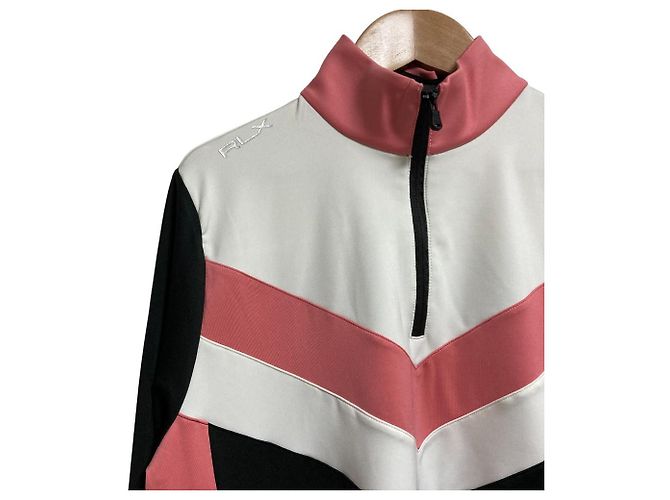 Top da golf con mezza zip RLX RALPH LAUREN Nero - vista 3