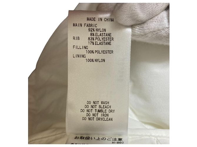 Autre Marque Chaqueta acolchada de nylon jacquard camuflaje Pearly Gates Blanco - vista 10