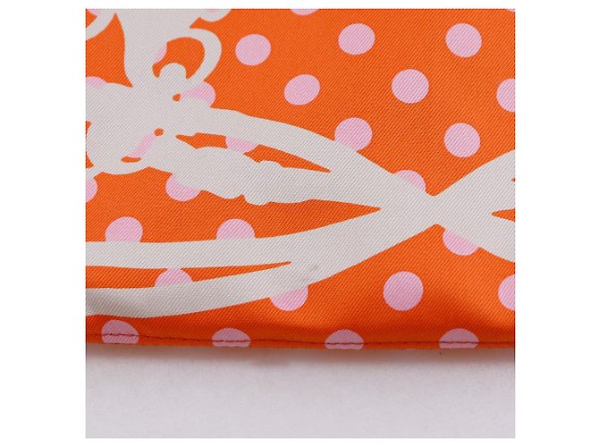 Borsa a tracolla in seta Silky City PM Hermès Arancione - vista 11