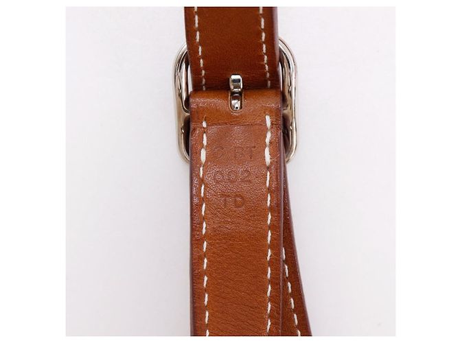 Borsa a tracolla in seta Silky City PM Hermès Arancione - vista 15