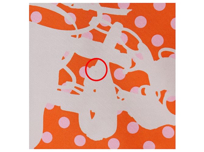 Borsa a tracolla in seta Silky City PM Hermès Arancione - vista 9