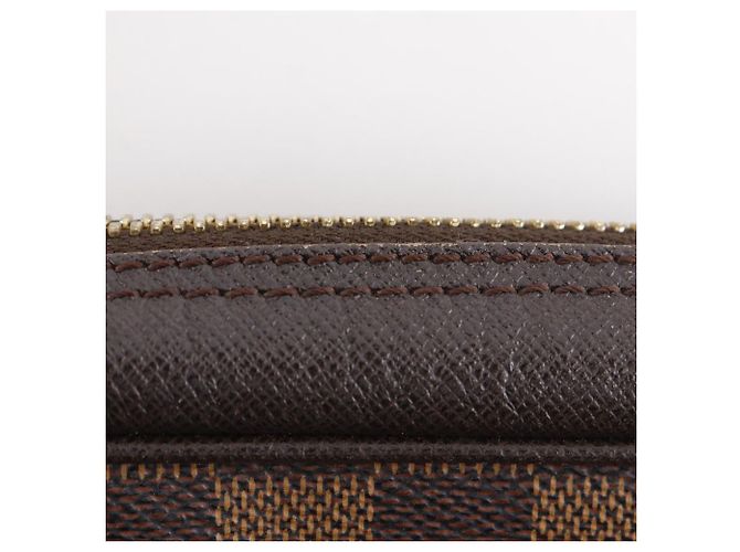 Borsa Louis Vuitton Brera in tela Damier Marrone Bronzo - vista 11
