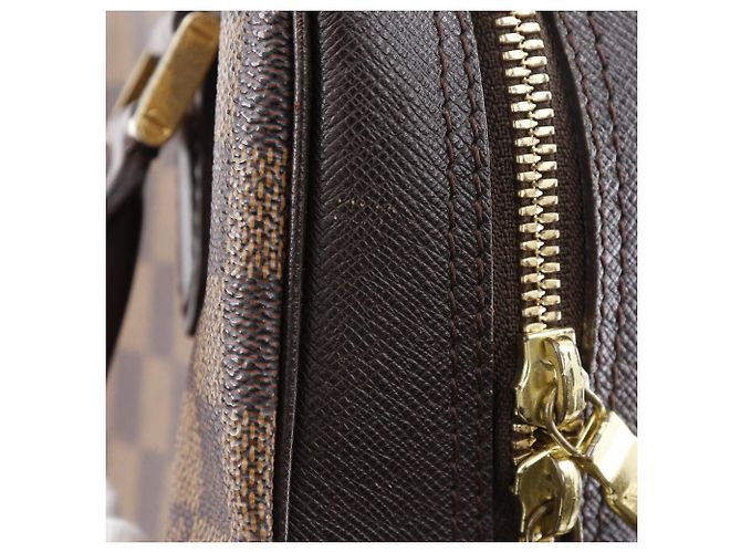 Borsa Louis Vuitton Brera in tela Damier Marrone Bronzo - vista 14