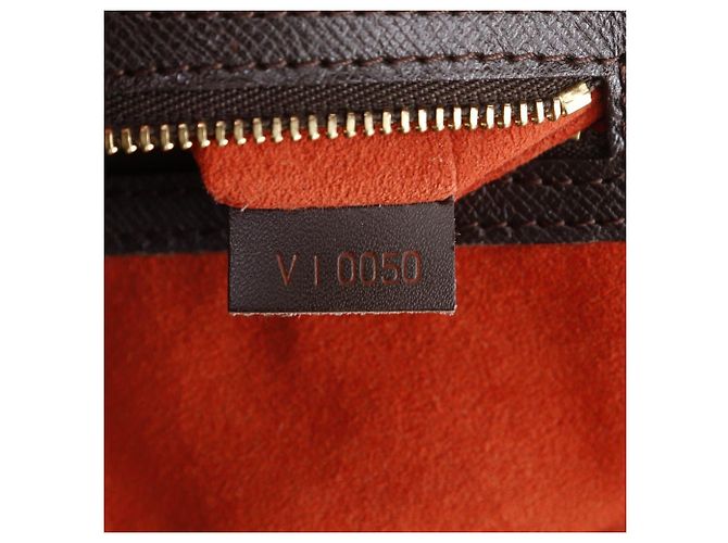 Borsa Louis Vuitton Brera in tela Damier Marrone Bronzo - vista 20
