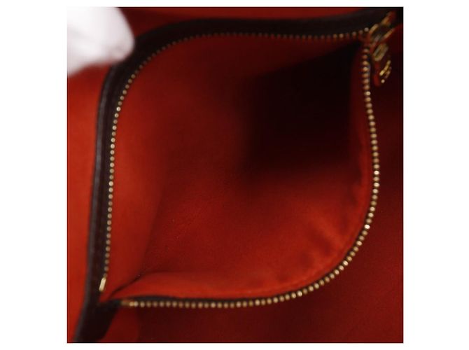 Borsa Louis Vuitton Brera in tela Damier Marrone Bronzo - vista 7