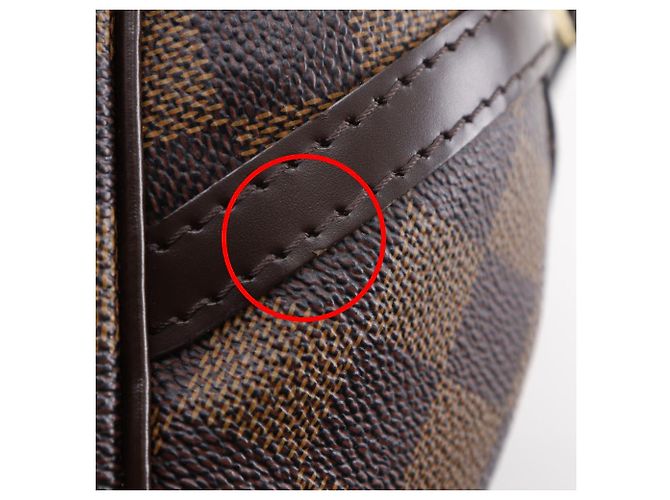 2way-Tasche Louis Vuitton Rivington PM aus Damier-Canvas Braun - Ansicht 14