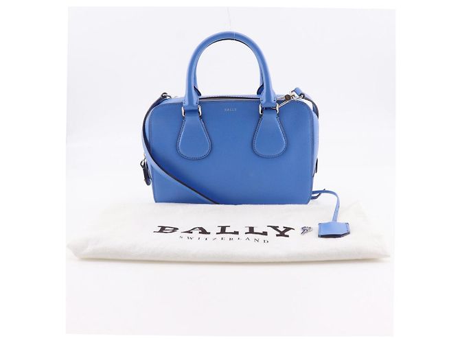 Borsa 2way BOND SM in pelle di vitello Bally Blu Blu chiaro - vista 20