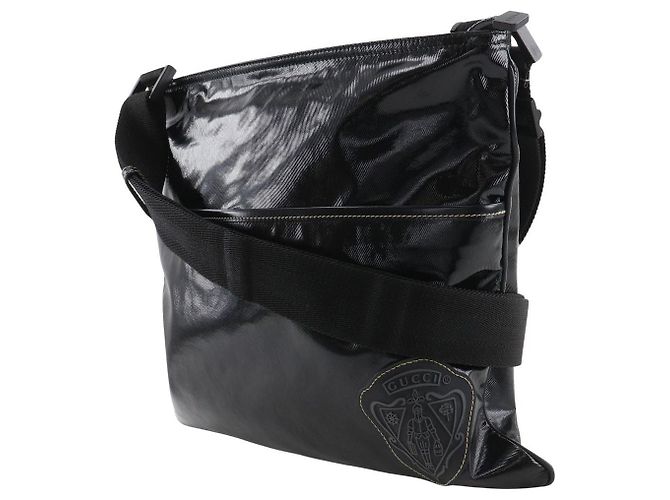 Borsa a tracolla in PVC con emblema Crest Gucci Nero - vista 2