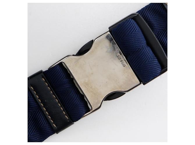 Marsupio in nylon Prada Blu Blu navy - vista 10