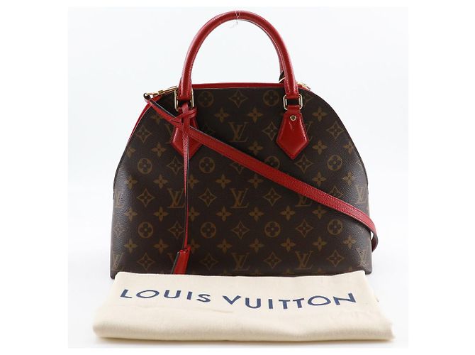 Borsa 2way Louis Vuitton Alma Monogram Marrone Rosso - vista 20