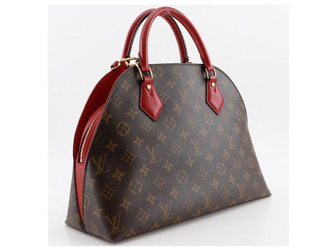 Borsa 2way Louis Vuitton Alma Monogram Marrone Rosso - vista 3