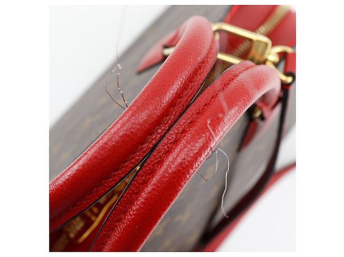 Borsa 2way Louis Vuitton Alma Monogram Marrone Rosso - vista 5