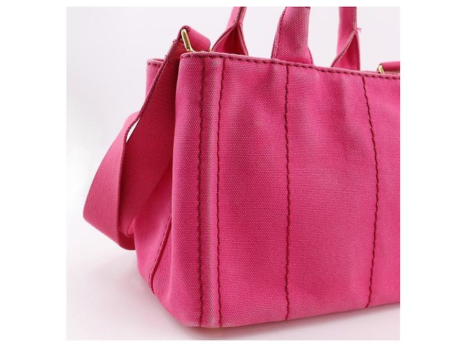 Prada Canapa Canvas 2way Tasche Pink - Ansicht 10