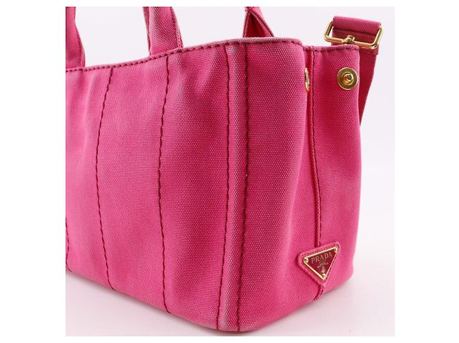 Prada Canapa Canvas 2way Tasche Pink - Ansicht 11
