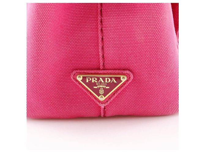 Prada Canapa Canvas 2way Tasche Pink - Ansicht 17