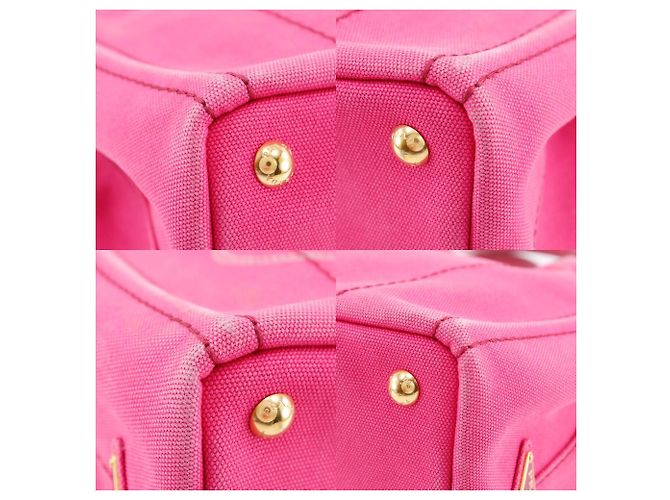 Prada Canapa Canvas 2way Tasche Pink - Ansicht 4