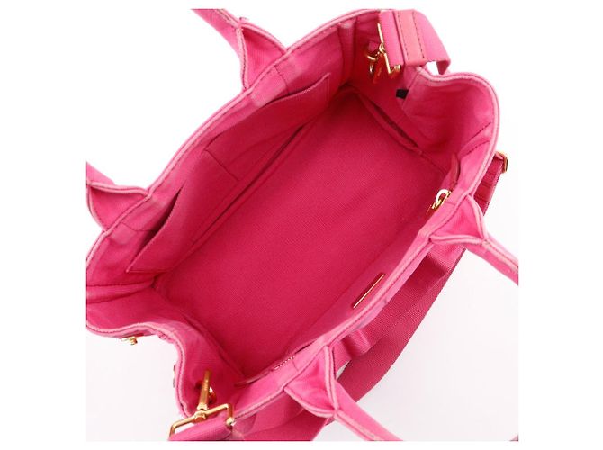 Prada Canapa Canvas 2way Tasche Pink - Ansicht 6