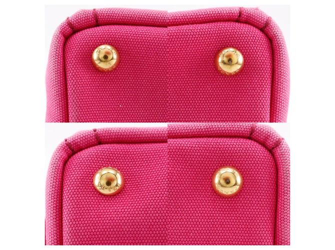 Prada Canapa Canvas 2way Tasche Pink - Ansicht 7