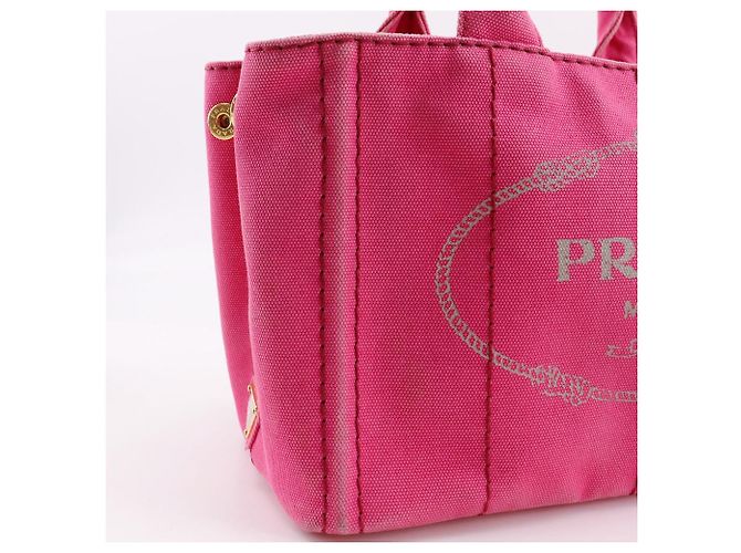 Prada Canapa Canvas 2way Tasche Pink - Ansicht 8