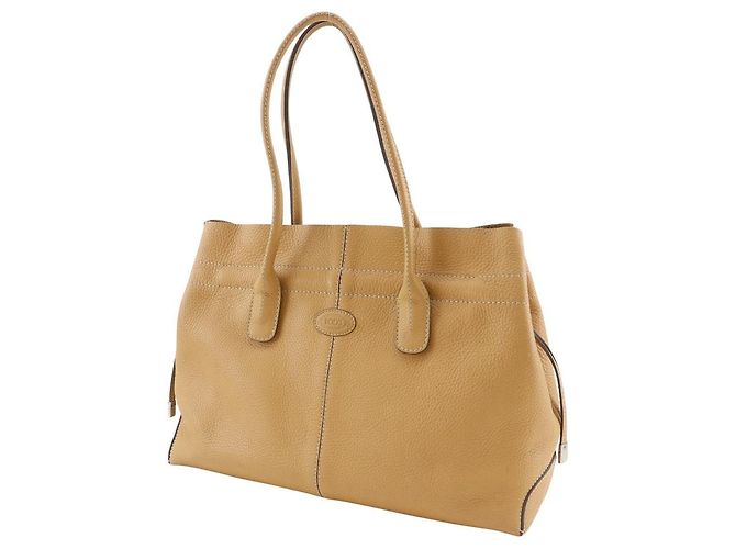 Tod's Tod’s Restyled D-Bag Kalbsleder Tote Bag Beige - Ansicht 2