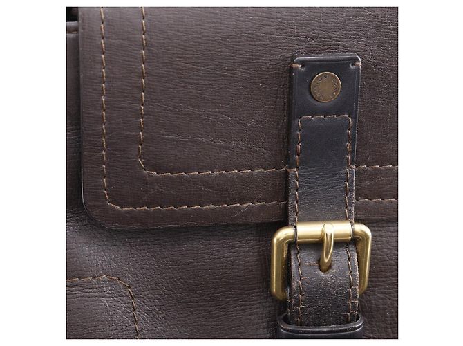 Borsa a tracolla Louis Vuitton Yuma Utah Line in pelle Marrone - vista 10