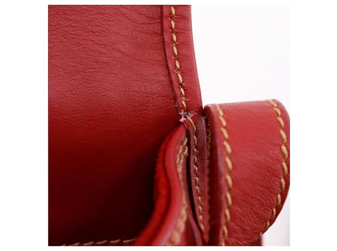 Borsa a tracolla in pelle di vitello Interlocking G Gucci Rosso - vista 15