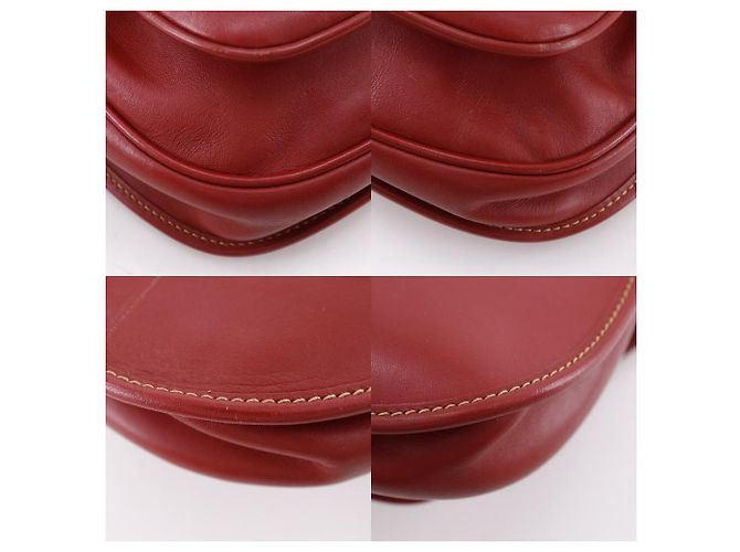Borsa a tracolla in pelle di vitello Interlocking G Gucci Rosso - vista 4