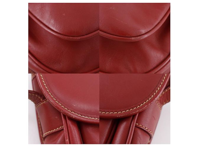 Borsa a tracolla in pelle di vitello Interlocking G Gucci Rosso - vista 5