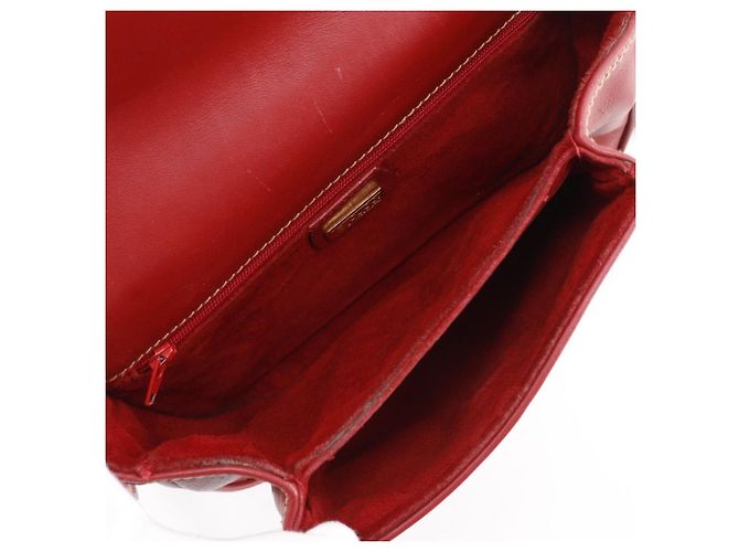 Borsa a tracolla in pelle di vitello Interlocking G Gucci Rosso - vista 6