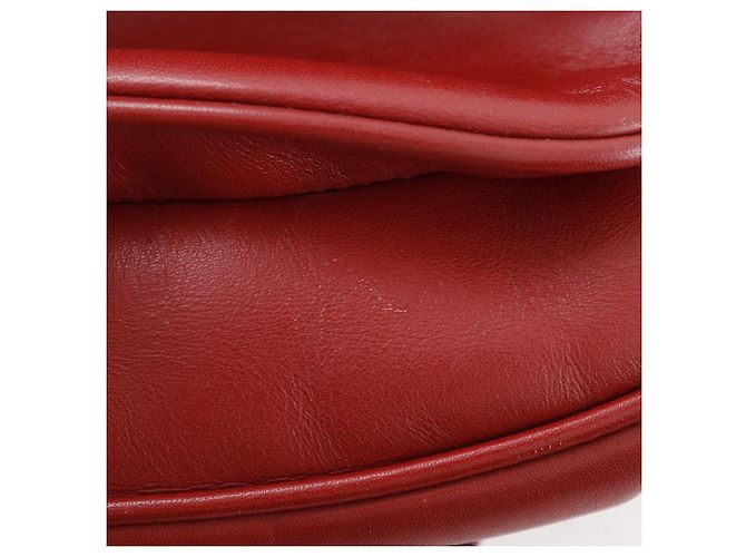 Borsa a tracolla in pelle di vitello Interlocking G Gucci Rosso - vista 9