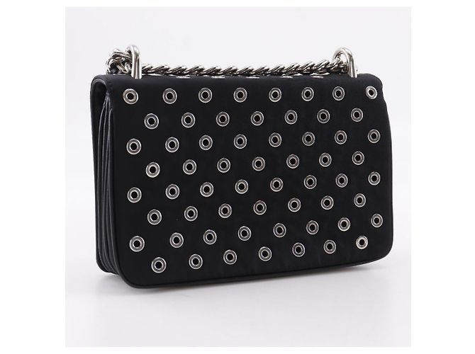 Borsa a tracolla 2way in nylon traforato Prada Nero - vista 3