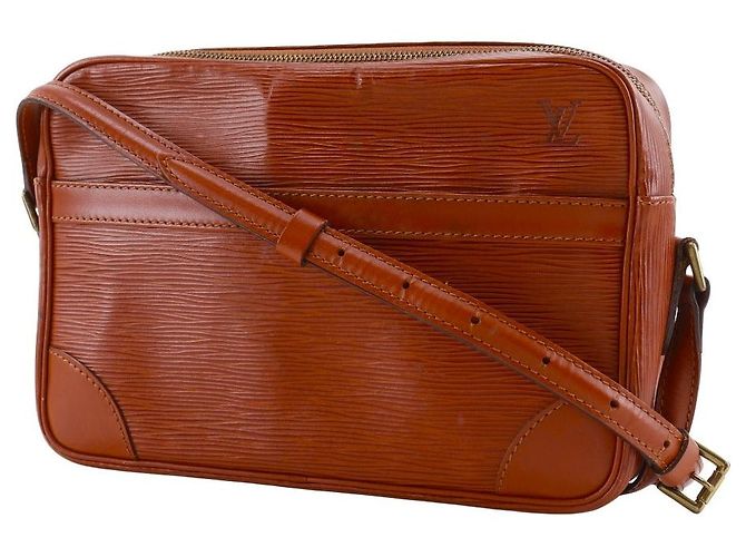 Borsa a tracolla Louis Vuitton Trocadero27 Epi Bronzo - vista 2