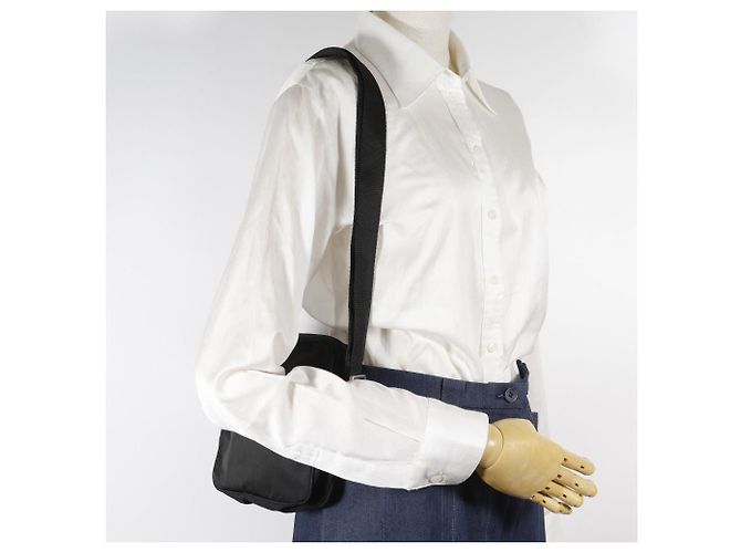 Borsa a tracolla in nylon sport Prada Nero - vista 14