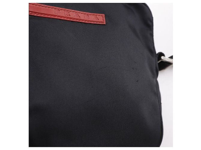 Borsa a tracolla in nylon sport Prada Nero - vista 7