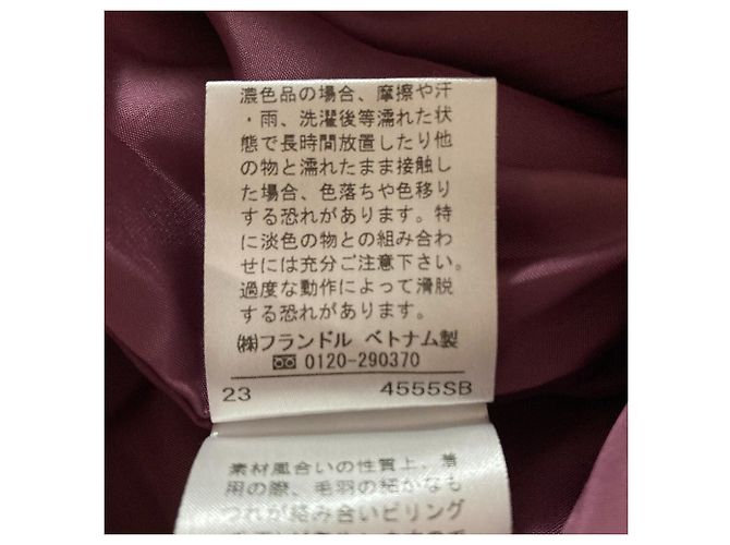 Autre Marque Abrigo Maglie le cassetto Wool Collarless Coat Rosa - vista 7