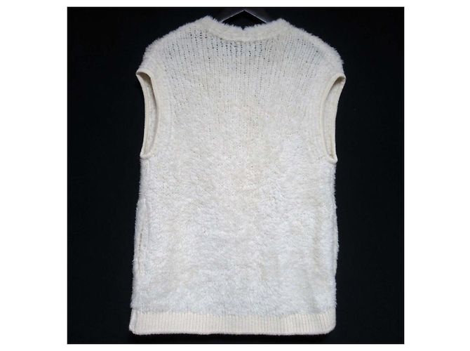 Autre Marque Chaleco de punto de alpaca Drawer Blanco - vista 2