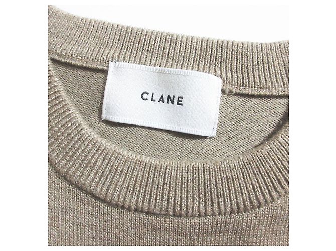Autre Marque CLANE PANEL FLARE STRICKTOPS Beige - Ansicht 5