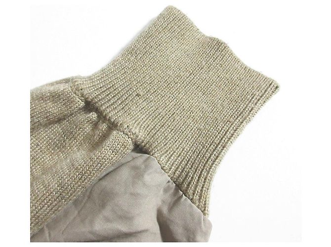 Autre Marque CLANE PANEL FLARE STRICKTOPS Beige - Ansicht 7