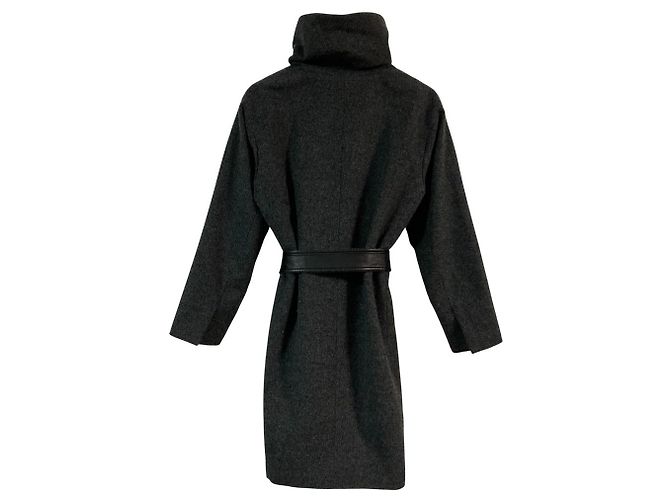 Autre Marque Abrigo de cuello alto DKNY Castaño - vista 2