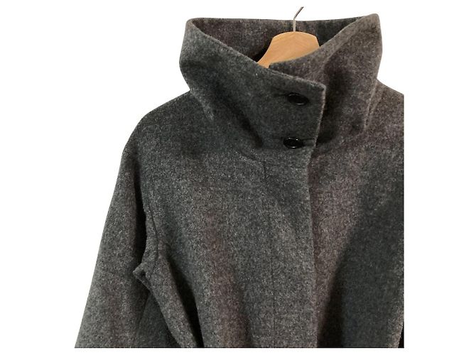 Autre Marque Abrigo de cuello alto DKNY Castaño - vista 3