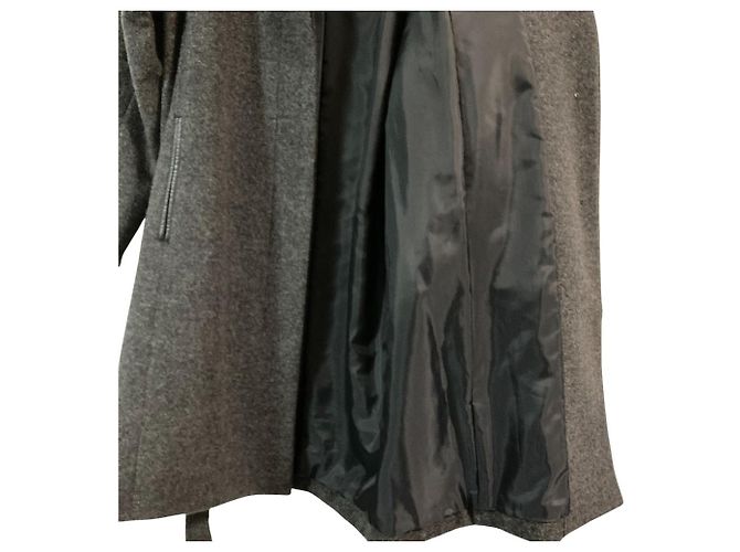 Autre Marque Abrigo de cuello alto DKNY Castaño - vista 6