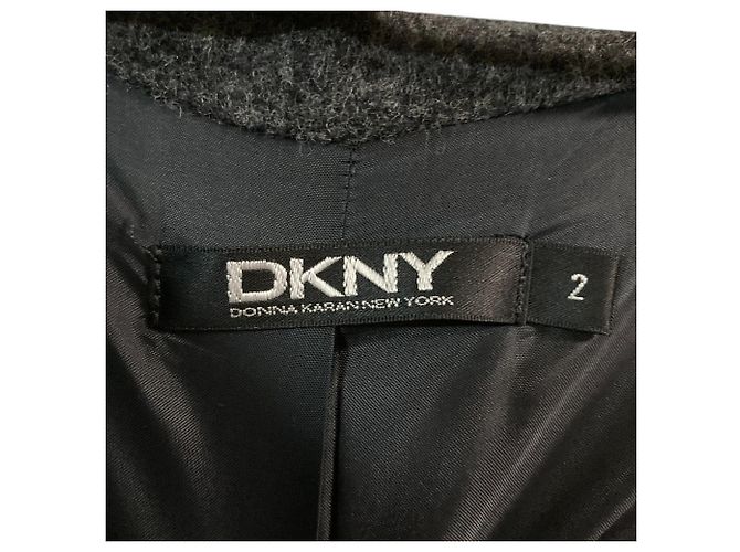 Autre Marque Abrigo de cuello alto DKNY Castaño - vista 7