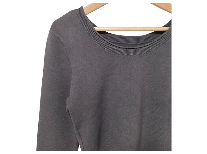 Autre Marque NOBLE 2way Smooth Cropped Knit Castaño - vista 3