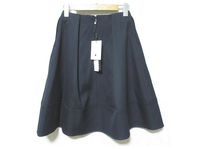 Autre Marque Falda acampanada M-premier Black Azul Azul marino - vista 2