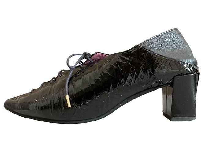 Autre Marque Madras Schuhe mit Blockabsatz Schwarz - Ansicht 4