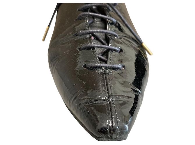 Autre Marque Madras Schuhe mit Blockabsatz Schwarz - Ansicht 5