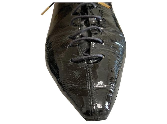 Autre Marque Madras Schuhe mit Blockabsatz Schwarz - Ansicht 6