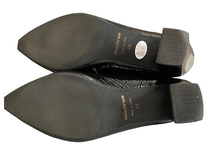 Autre Marque Madras Schuhe mit Blockabsatz Schwarz - Ansicht 9