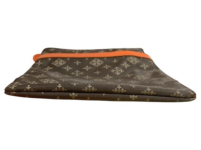 Autre Marque Borsa a tracolla in jacquard monogram russet Marrone - vista 5